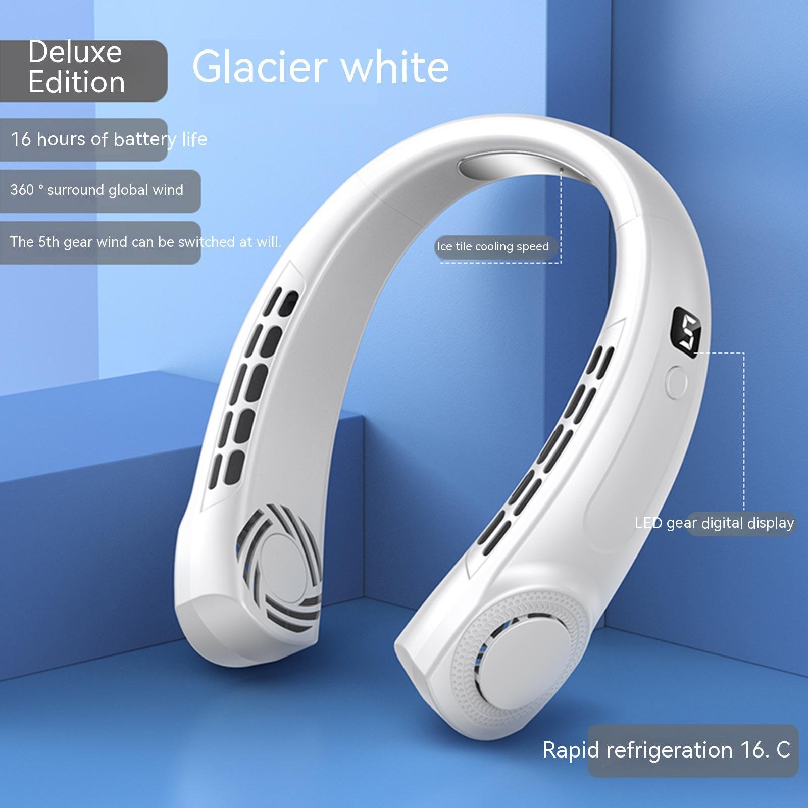 Portable Mute Multifunctional Hanging Neck Fan - Hands-Free Personal Cooling Device For Travel And Outdoor Activities - Image 10