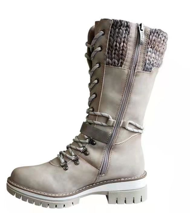 Autumn And Winter New Women's Riding Boots European And American Snow Boots - Image 3