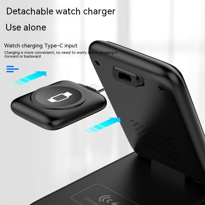 3-in-1 Wireless Charger Foldable Removable Charger - Image 3