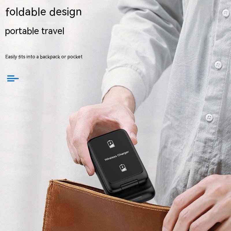 3-in-1 Wireless Charger Foldable Removable Charger - Image 4
