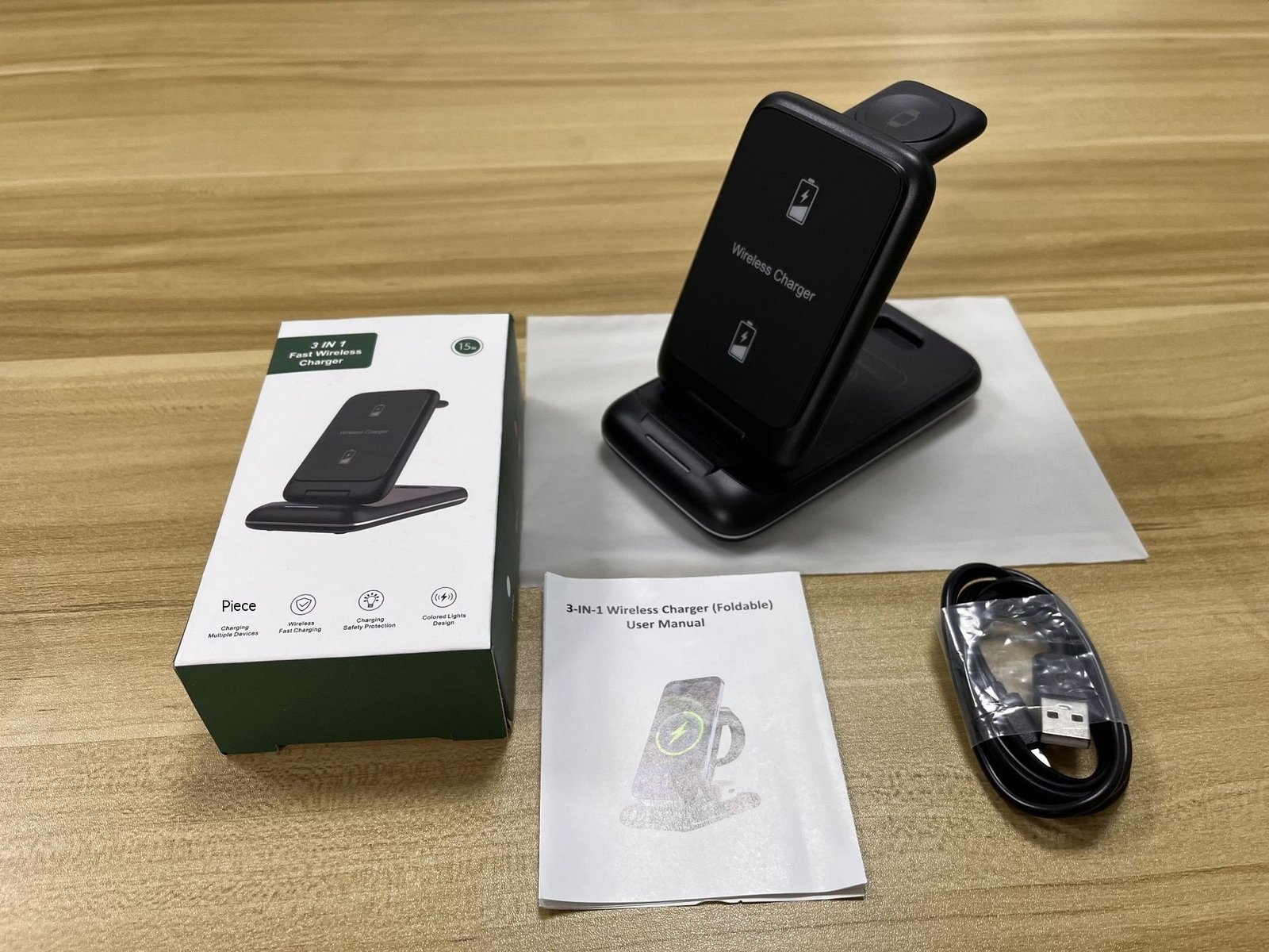 3-in-1 Wireless Charger Foldable Removable Charger - Image 6