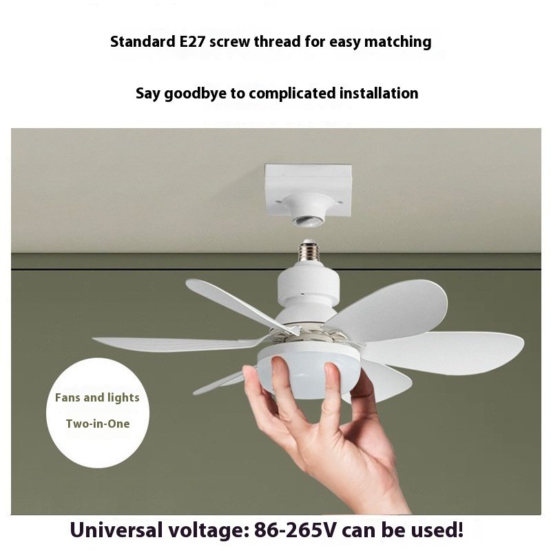 E27 Base LED Ceiling Fan Light With Remote Control 3 Color Lights Dimmable Lamp For Living Room Home Decor - Image 4