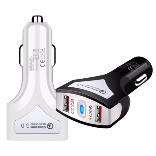 High-power car charger with indicator light fast charge