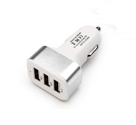 New 3USB car charger USB high-power universal car charger Square aluminum car charger - Image 9