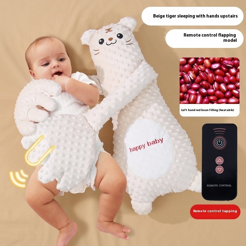 Infant Exhaust Pillow Hand Remote Controlled Soothing For Baby Sleep Cartoon Plush Toddler Comforting Hand - Image 8