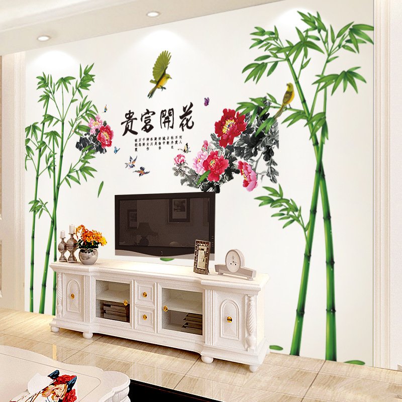 Bamboo Sticker Wall Paper Self-adhesive Household - Image 4