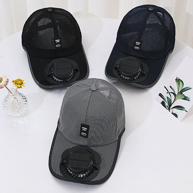 Solar Charging Fan Hat - Breathable Mesh UV Protection Baseball Cap For Men Women Summer Outdoor Sun Hat (Copy) - Image 2