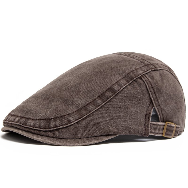 Retro Washed Denim Hat Cowboy Beret Fashion Casual Baseball Cap - Image 7