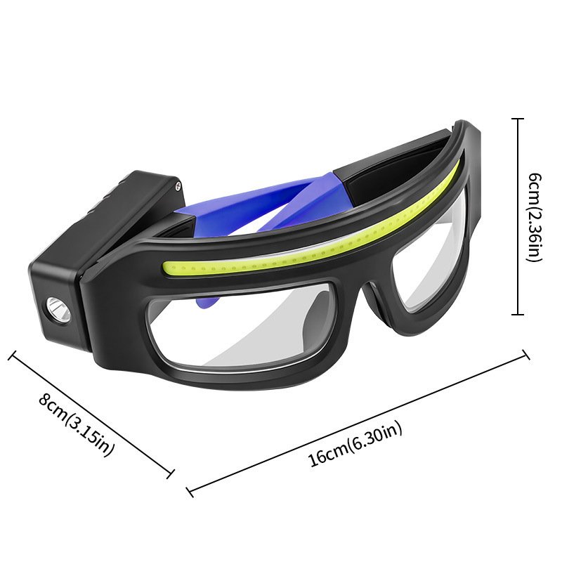 Multi-functional Glasses Light Light With Type-C Charging, Warning Headlamp, Compact And Portable, Touch-sensitive Headlamp - Image 6