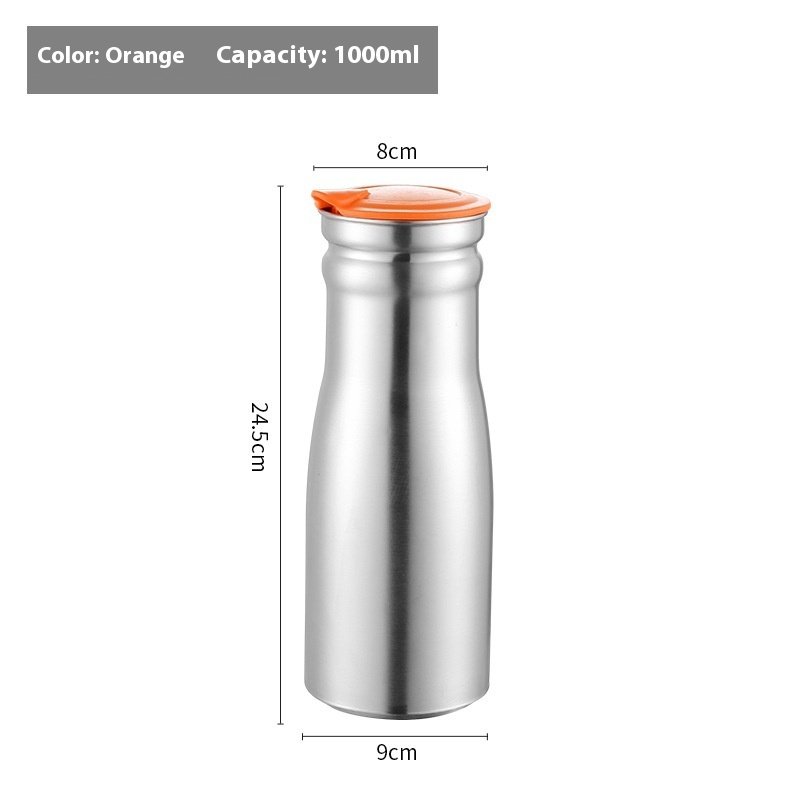 Stainless Steel Cold Water Bottle Single Layer Water Pitcher - Image 6