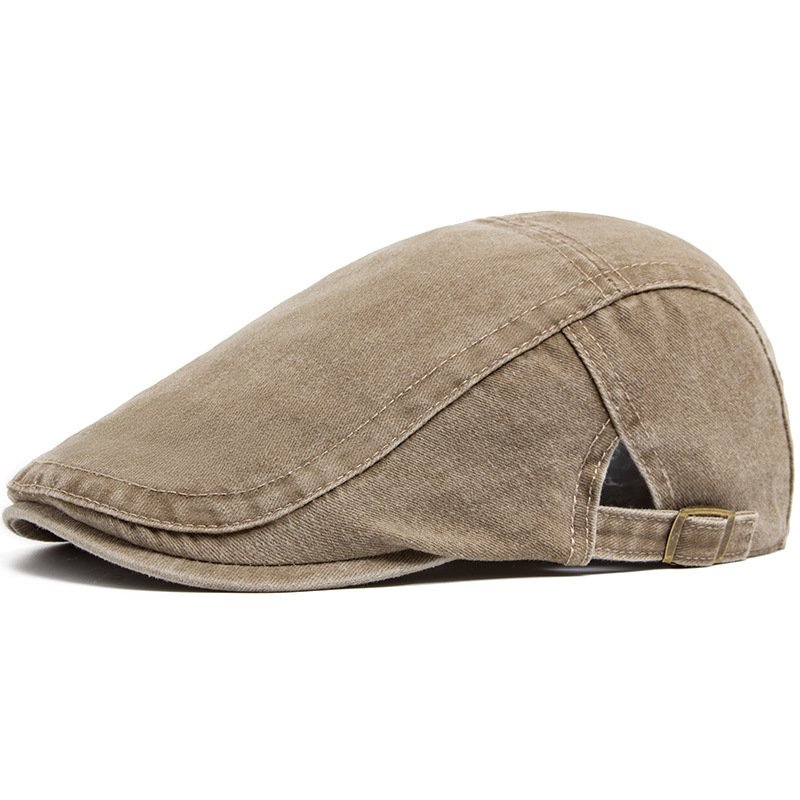 Retro Washed Denim Hat Cowboy Beret Fashion Casual Baseball Cap - Image 9