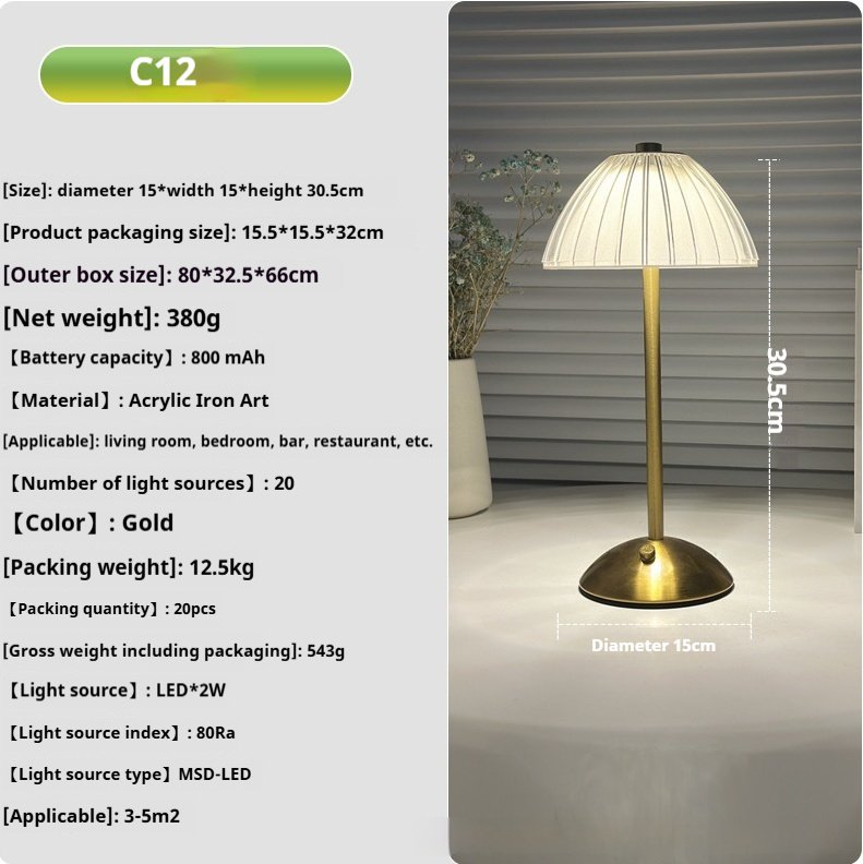 Led Nordic Bedroom Desktop Decorative Small Night Lamp - Image 7