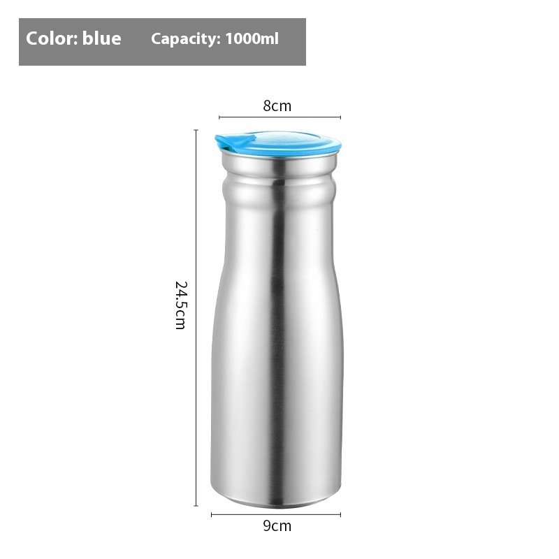 Stainless Steel Cold Water Bottle Single Layer Water Pitcher - Image 8