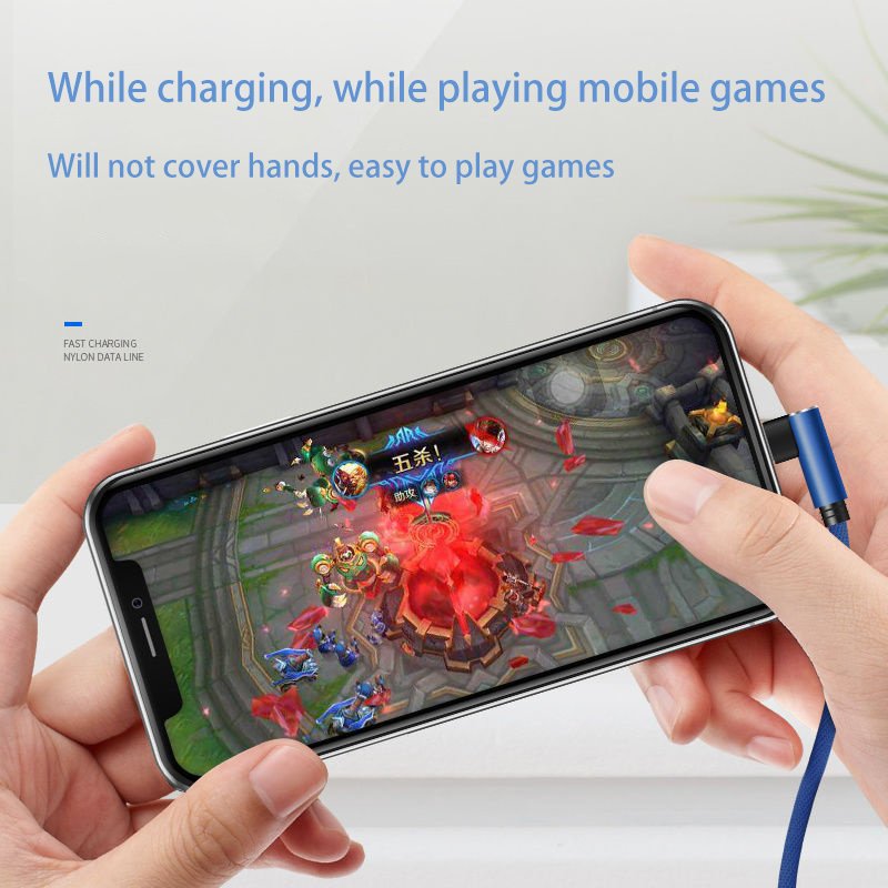 Mobile Phone Elbow Fast Charging Data Cable - Image 2