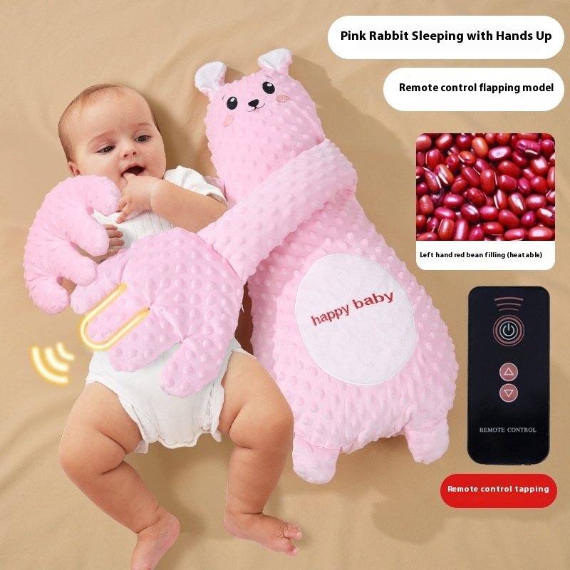 Infant Exhaust Pillow Hand Remote Controlled Soothing For Baby Sleep Cartoon Plush Toddler Comforting Hand - Image 7