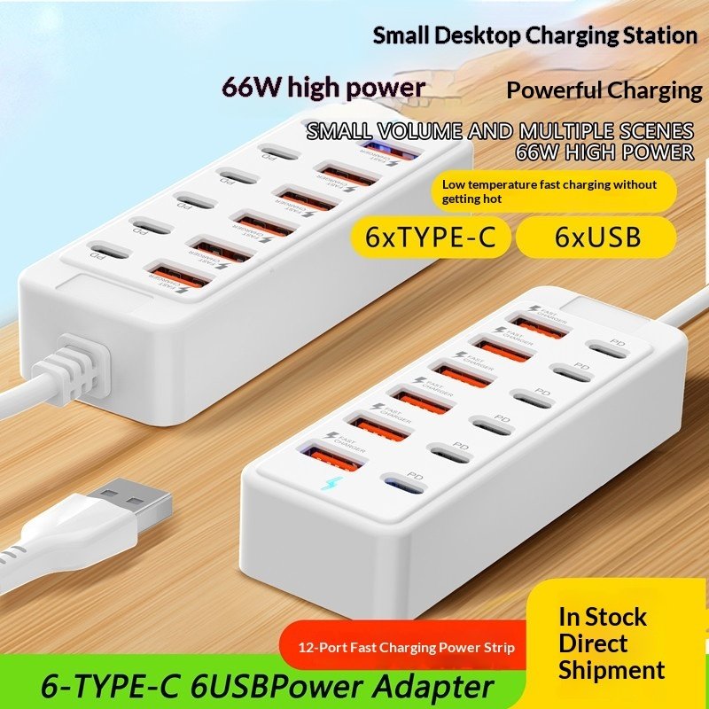 12-port 6-USB 6-Type-C Extension Cable HUB - Image 2