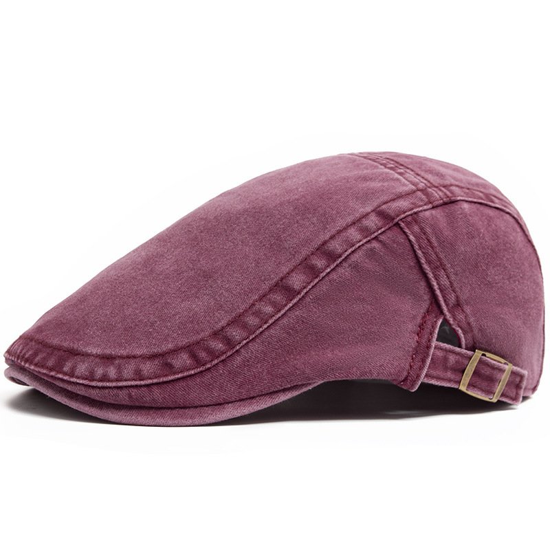 Retro Washed Denim Hat Cowboy Beret Fashion Casual Baseball Cap - Image 6